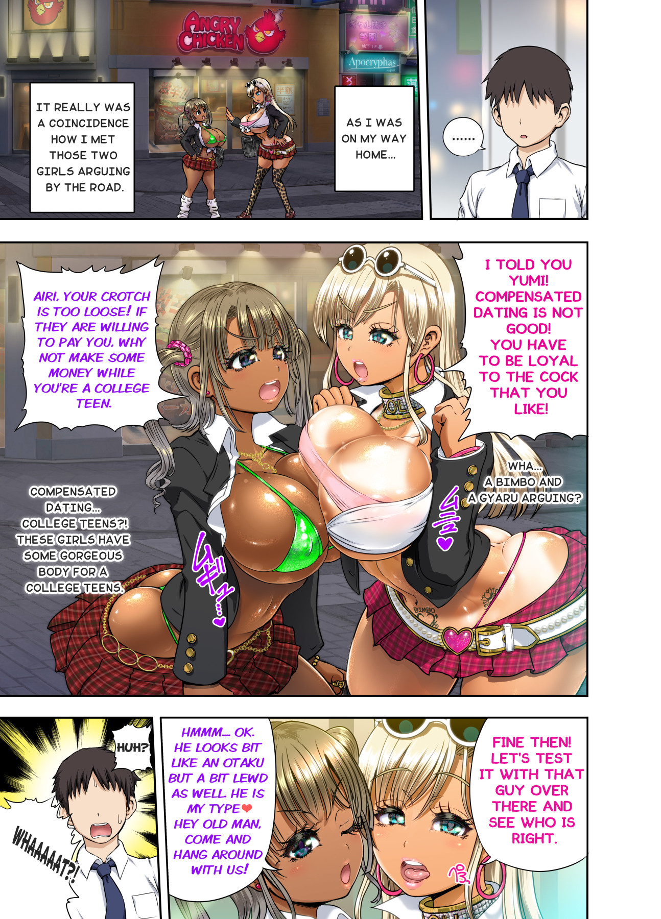 Hentai Manga Comic-Gyaru vs Bimbo-Read-1